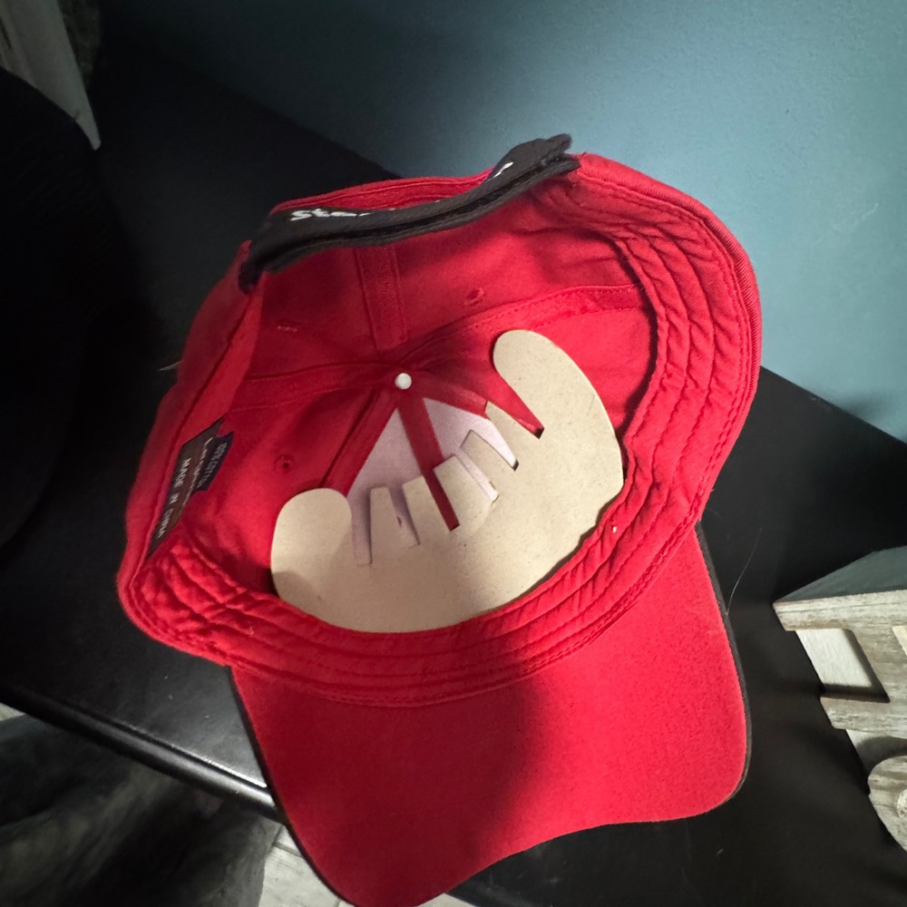 L Stoops Freightliner Hat Run Smart Burgundy Black White‎ Trim Baseball Cap - Picture 4 of 4